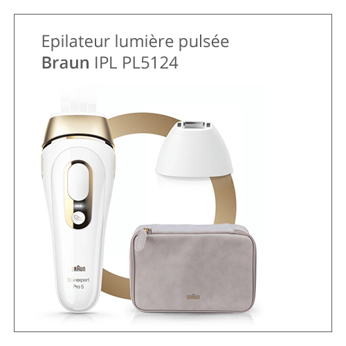 Epilateur lumière pulsée Braun IPL PL5124