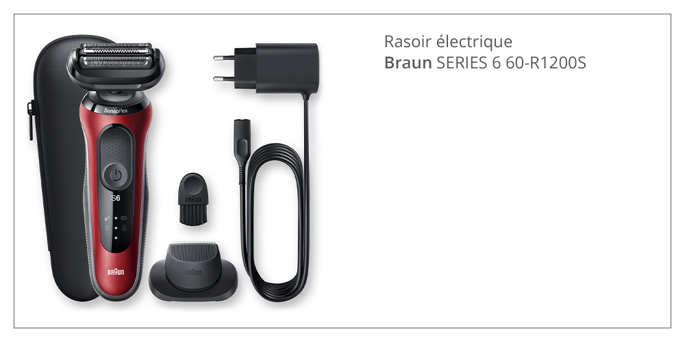 Rasoir électrique Braun Series 6 60-R1200S
