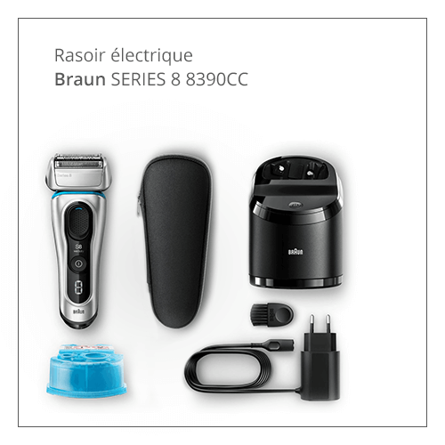 Rasoir électrique Braun SERIES 8 8390CC