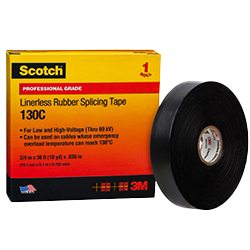 3M 70 Scotch® Premium Self-Fusing Silicone Electrical Tape, 1 x 10 yd x 12  Mil, Gray, 1 Roll/Carton, 24 Roll/Case