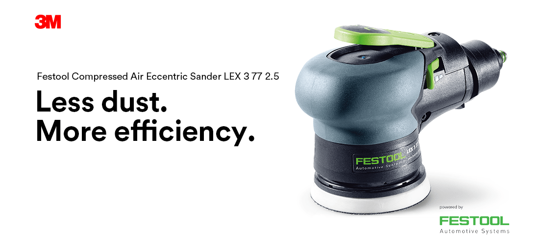 Festool Compressed Air Eccentric Sander LEX 3 77/2.5, 29949 | 3M 