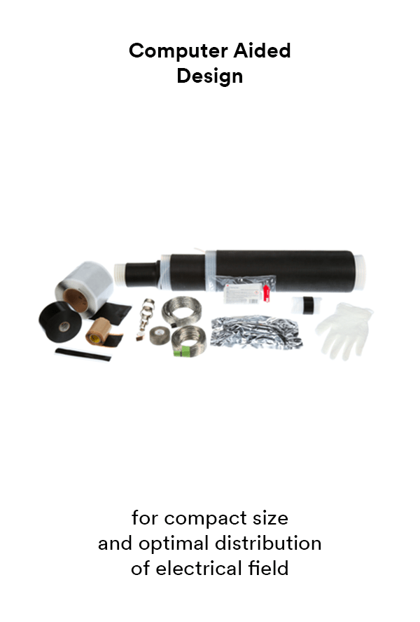 3M™ Cold Shrink QS-III Inline Shielded Cable Splice Kits