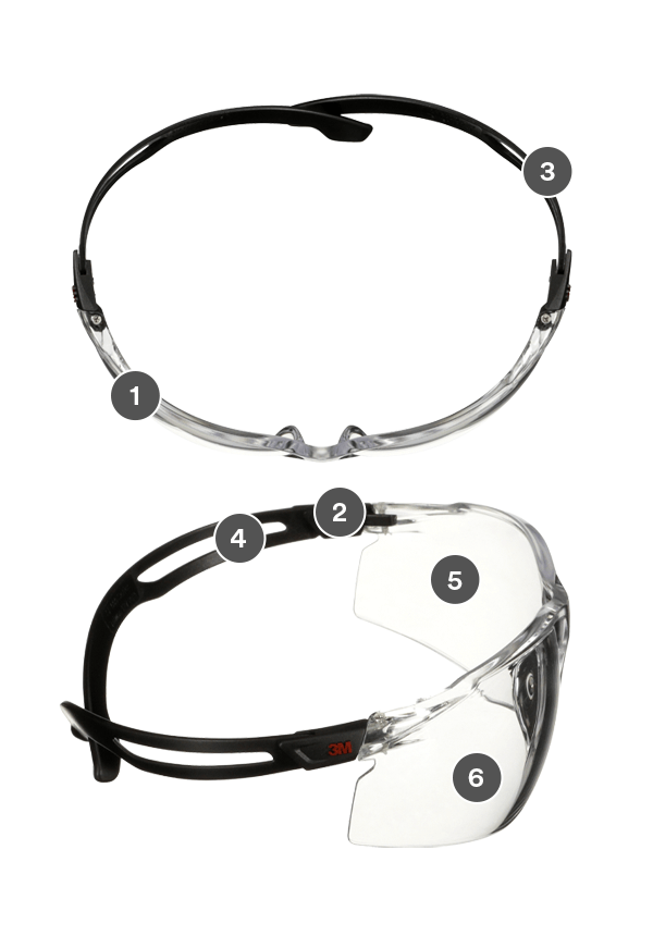 3M™ SecureFit™ 500 Series Safety Glasses