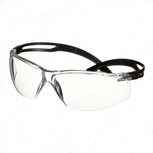 3M SecureFit 500 Series Safety Glasses, IR 1.7 Lens, Anti-Fog/Anti-Scratch Coating, ANSI Z87+/CSA Z94.3 (SF517AF-GRN)