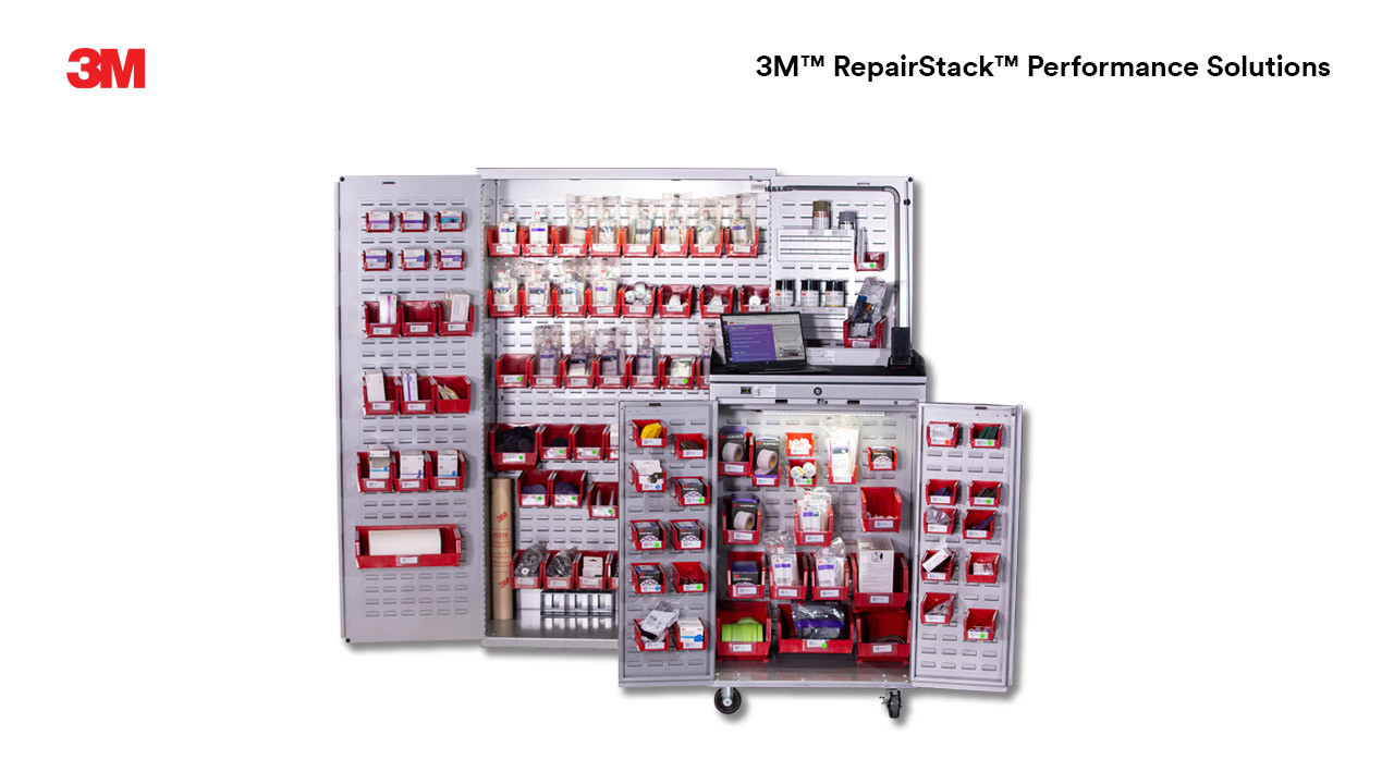 3M™ RepairStack™ Stationary Cabinet Bin Kit – 3M Collision Repair Solutions