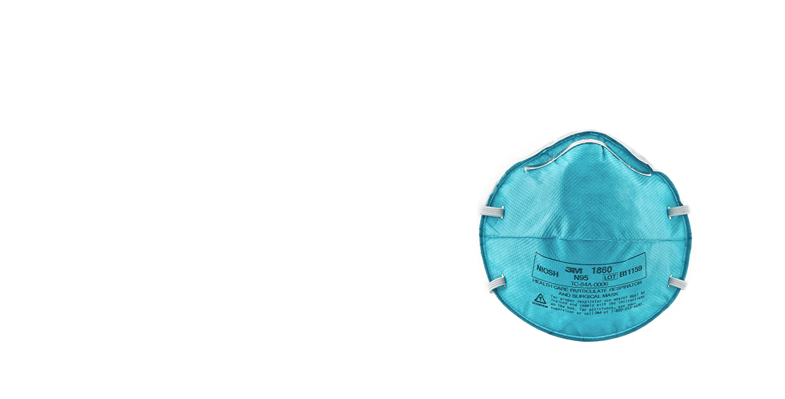 3M™ Health Care Particulate Respirator and Surgical Mask 1860, N95 120  EA/Case