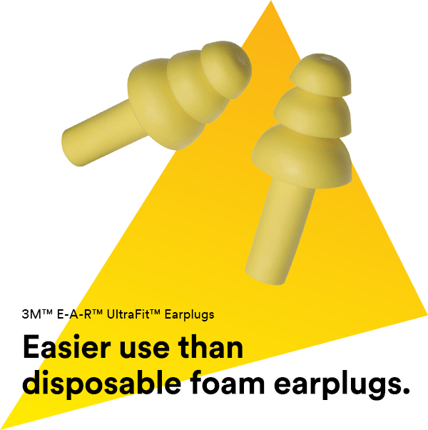 3M E.A.R. 340-4002 ULTRAFIT EAR PLUG WITH CORD AND CARRY CASE (3 PAIR PACK)  - Veteran Welding Supply