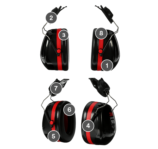 3M™ Casque anti-bruit PELTOR™ Optime™ I: Hearing Protection Personal  Protective Equipment