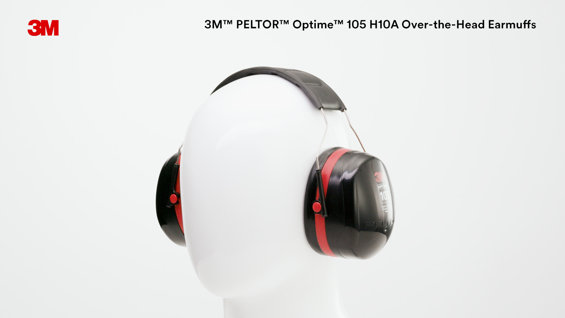 3M™ PELTOR™ Optime™ 105 Earmuffs H10A, Over-the-Head, 10 EA/Case 3M  United States