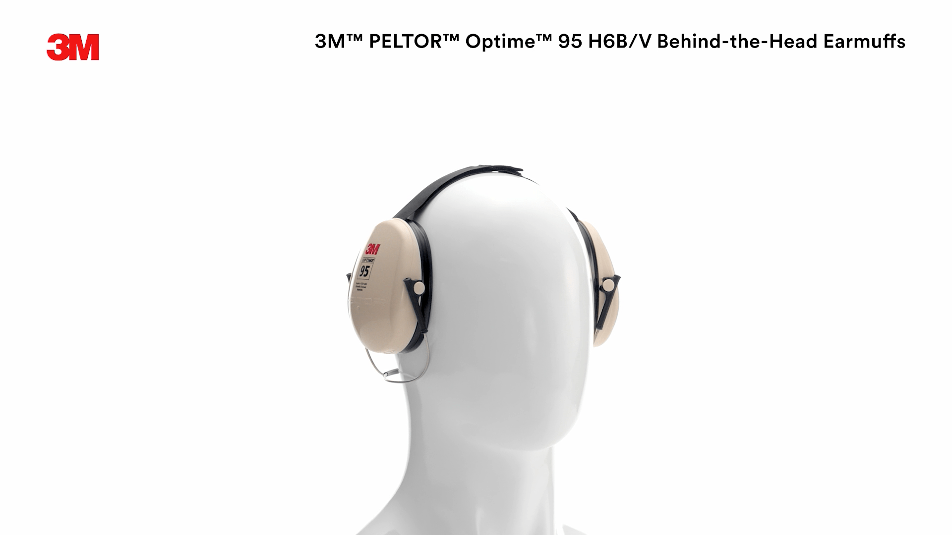 3M™ PELTOR™ Optime™ 95 Earmuffs H6B/V, Behind-the-Head, 10 EA/Case 3M  United States