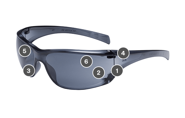 Amazon.com: 3M Safety Glasses, Virtua AP, 1 Pair, ANSI Z87