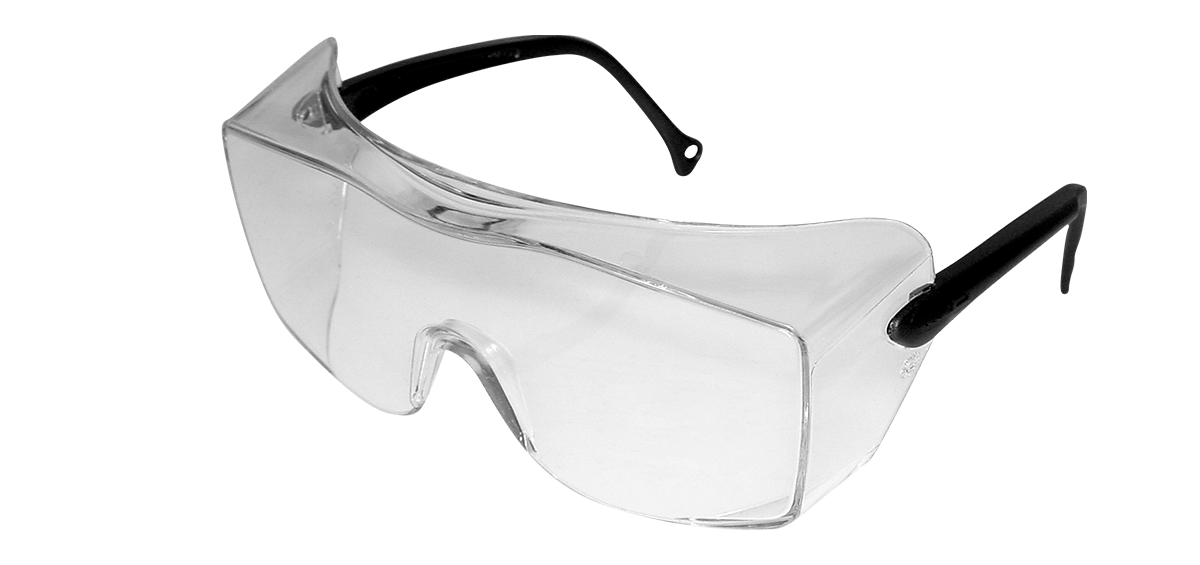 12163-00000-20 Clear Anti-Fog Lens 3M Company OX Protective Eyewear 2000 Black Temple 