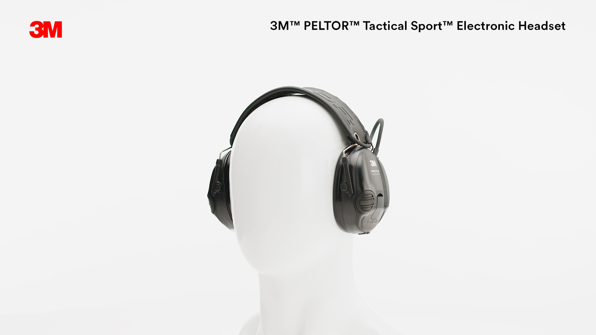 3M™ PELTOR™ Tactical Sport™ MT16H210F-479-SV, Electronic Headset, Foldable  Headband, Black, 10 Each/Case 3M United States