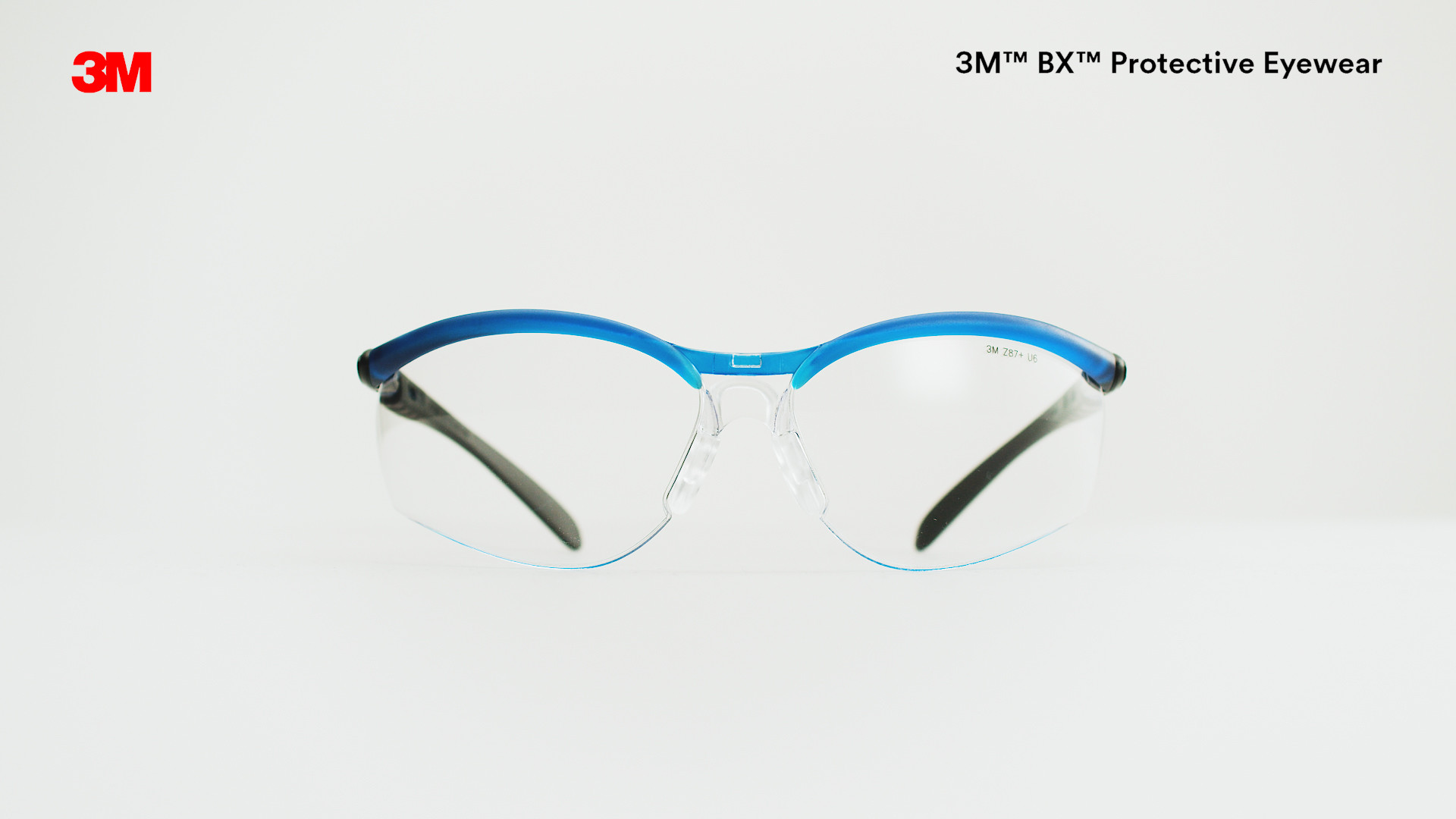 3M™ BX™ Dual Reader Protective Eyewear 11458-00000-20, Clear Anti