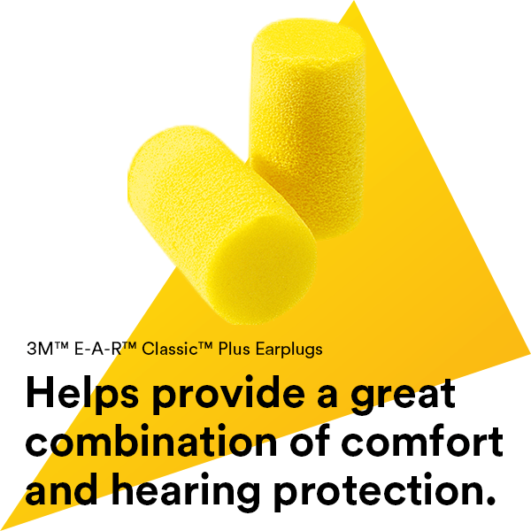 3M™ E-A-R™ Classic™ Plus Earplugs 310-1101, Uncorded, Pillow Pack