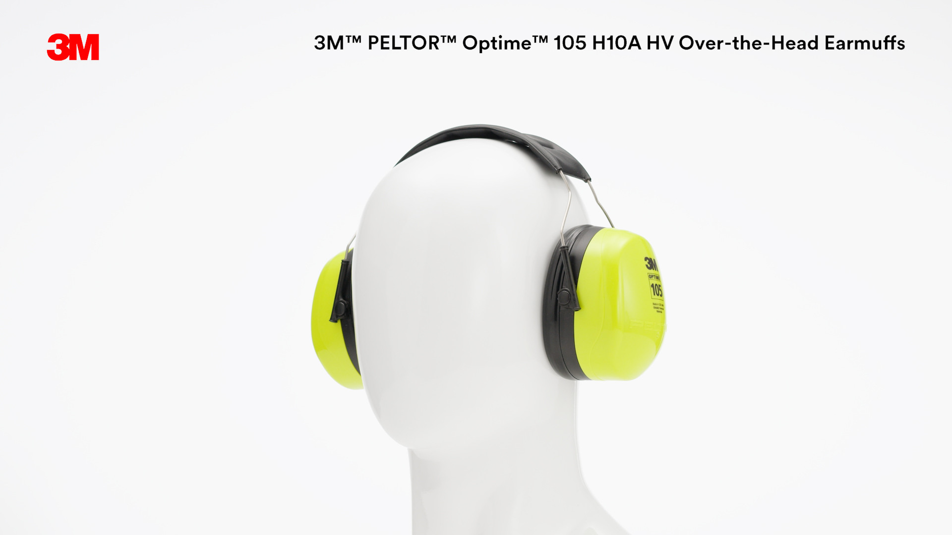 3M™ PELTOR™ Optime™ 105 Earmuffs H10A HV, Over-the-Head, 10 EA/Case 3M  United States