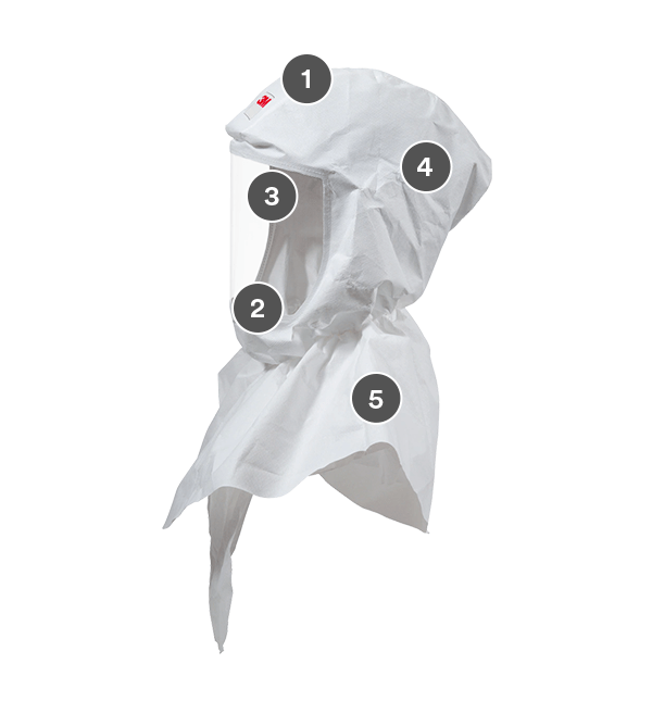 3M™ Versaflo™ Replacement Painter`s Hood with Inner Shroud S 3M™ Versaflo™ Replacement Painter`s Hood with Inner Shroud S