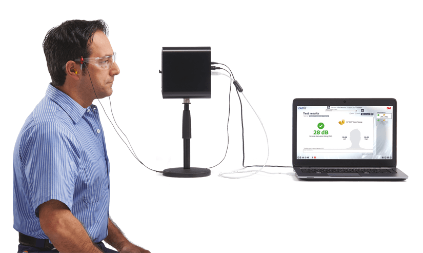 3M™ E-A-Rfit™ Dual-Ear Validation System - Includes Speaker & Stand, Dual-Element Microphones, USB Cable, Power Cable, Roll Model, Trial Quantity of Probed Test Plugs, Software (Available Via Online Download)