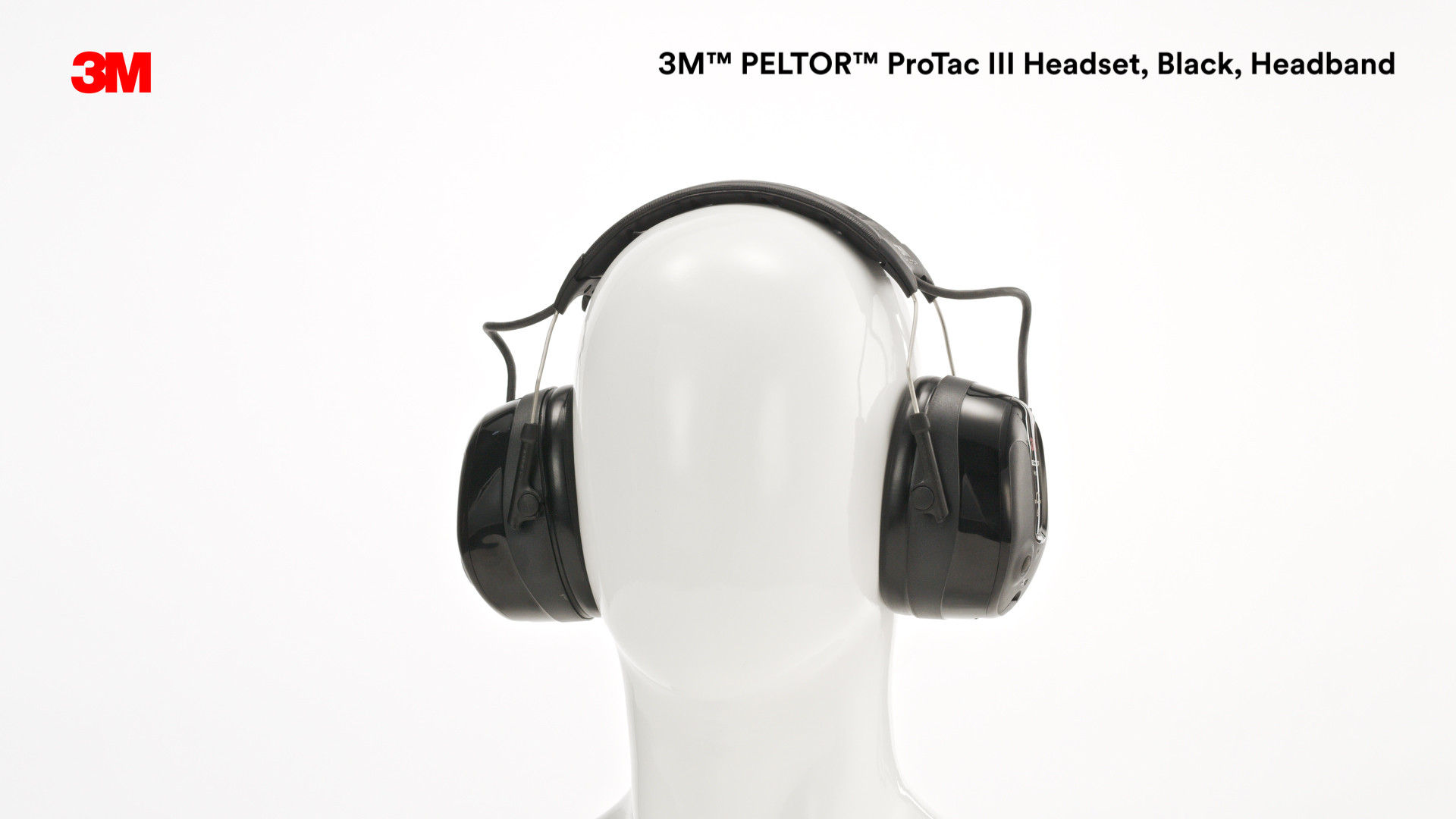 3M™ PELTOR™ ProTac III MT13H221A, Headset, Black, Headband, 10 Each/Case  3M United States