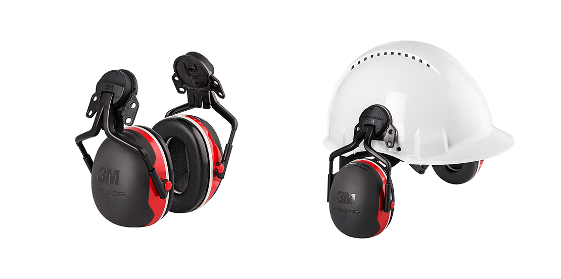 3M™ PELTOR™ X3 Earmuffs X3P5E, Electrically Insulated, Hard Hat Attached, 10  ea/Case 3M United States