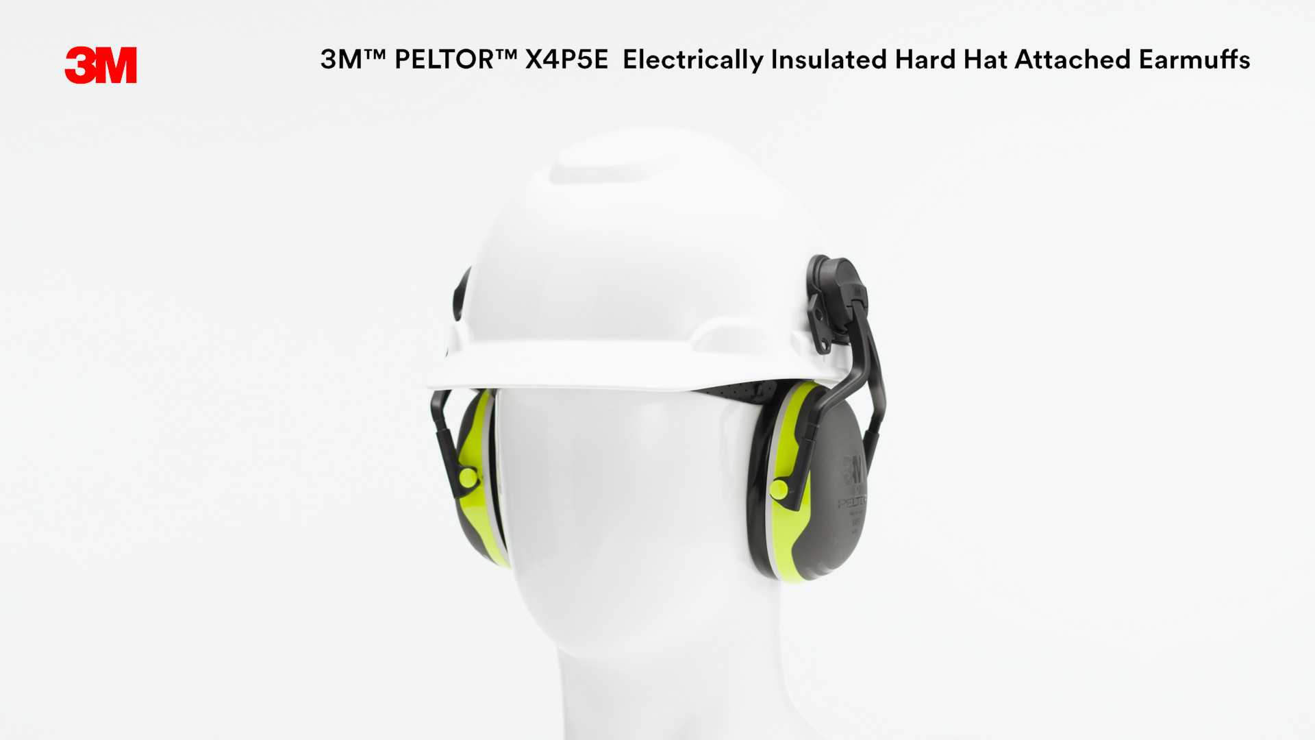 3M™ PELTOR™ Hard Hat Attached Electrically Insulated Earmuffs X4P5E, 10 EA/ Case 3M United States