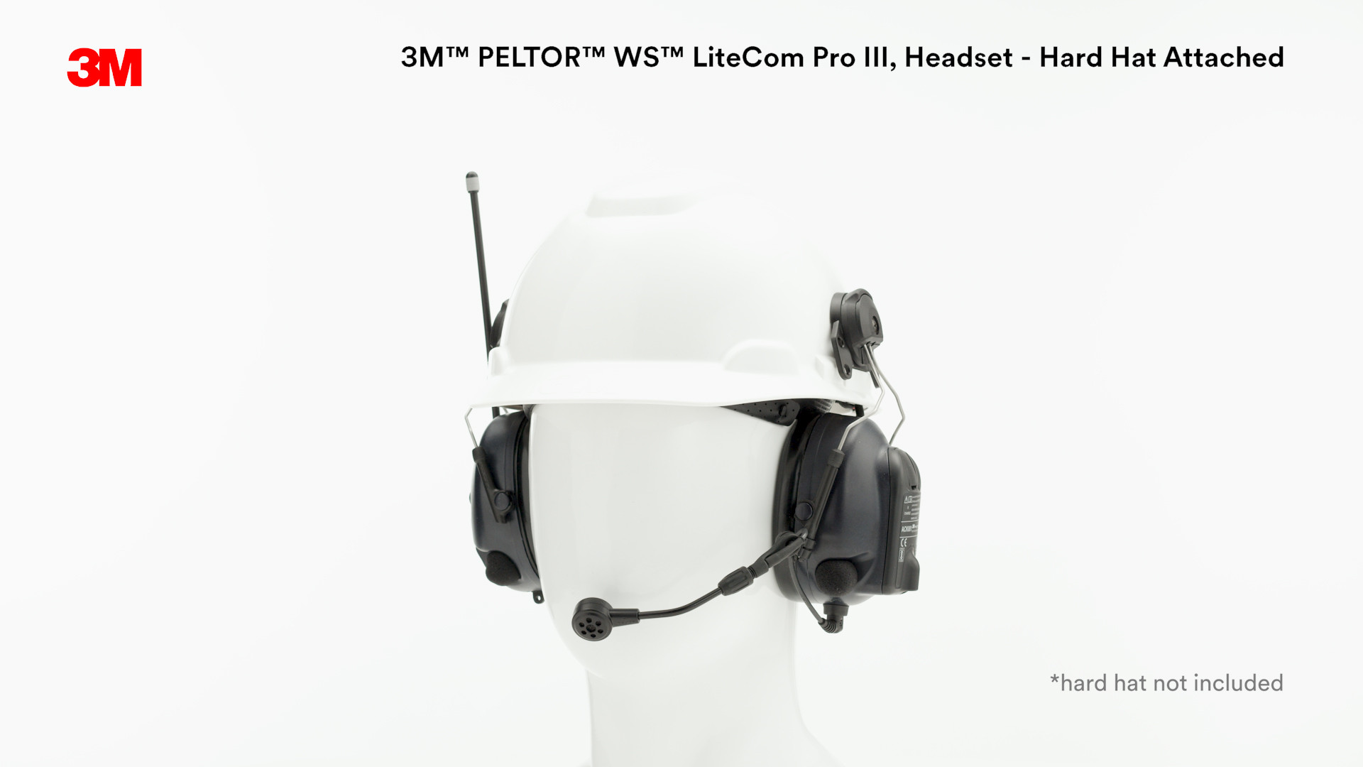 3M™ PELTOR™ WS™ LiteCom PRO III Headset Hard Hat Attached  MT73H7P3E4D10-NA 3M United States