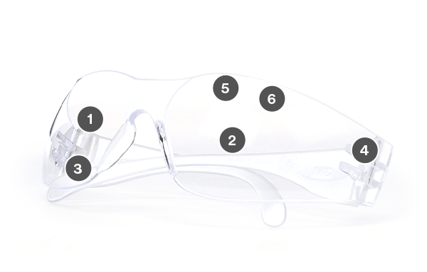 3M™ Virtua™ Protective Eyewear 11326-00000-20 Clear Temples Clear