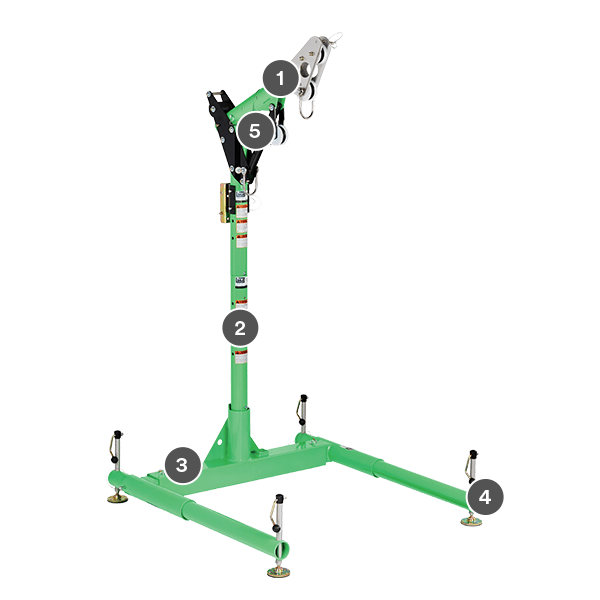 3M™ DBI-SALA® Confined Space 5-Piece Davit Hoist System 8518000