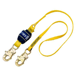 EZ-Stop Tie-Back Shock Absorbing Lanyard with D-ring/Snap Hooks
