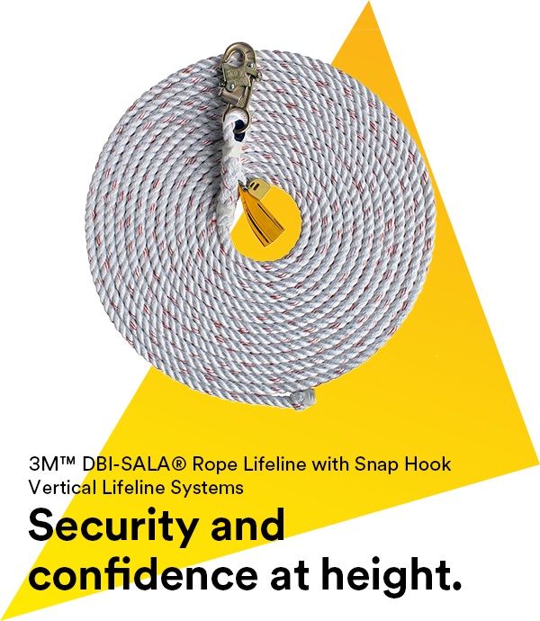 3M™ DBI-SALA® Rope Lifeline with Snap Hook 1202844, 1 EA