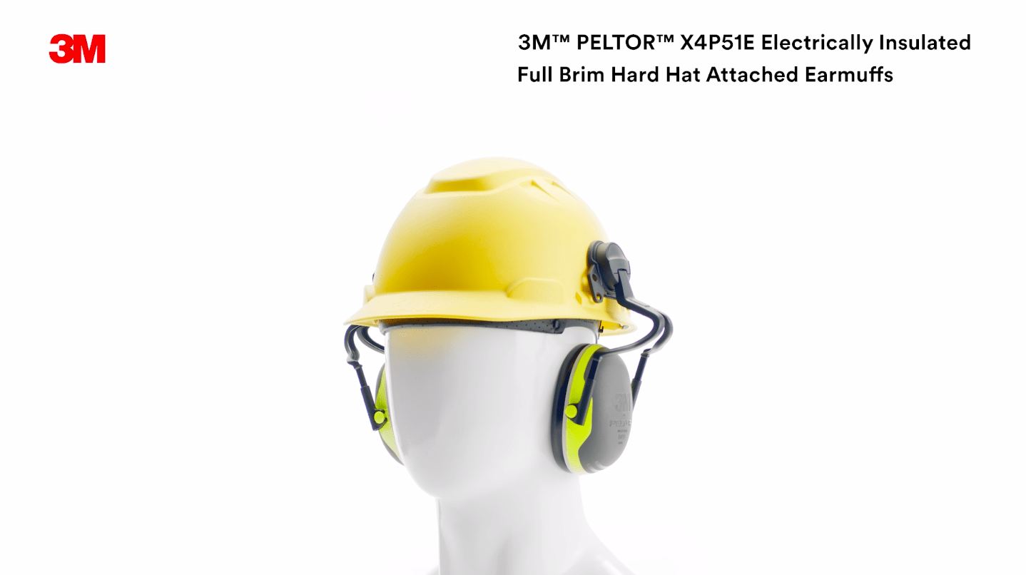 3M Peltor X-Series X3P3E Cap-Mount Earmuffs, NRR 25 dB, One Size Fits Most, Black Red X3P3E (Pack of 1) by 3M（並行輸入品） - 5