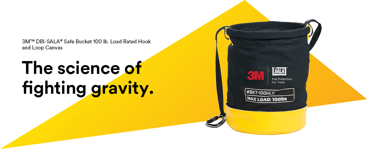 3M™ DBI-SALA® Safe Bucket 100 lb. Load Rated Hook and Loop Canvas