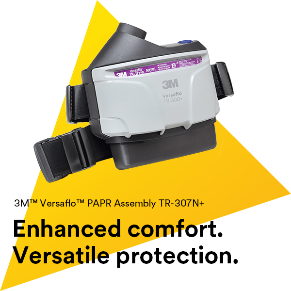 3M™ Versaflo™ PAPR Assembly TR-307N+, with Easy Clean Belt