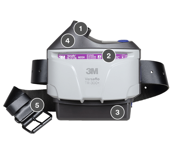 3M™ Versaflo™ PAPR Assembly TR-306N+, with High Durability Belt