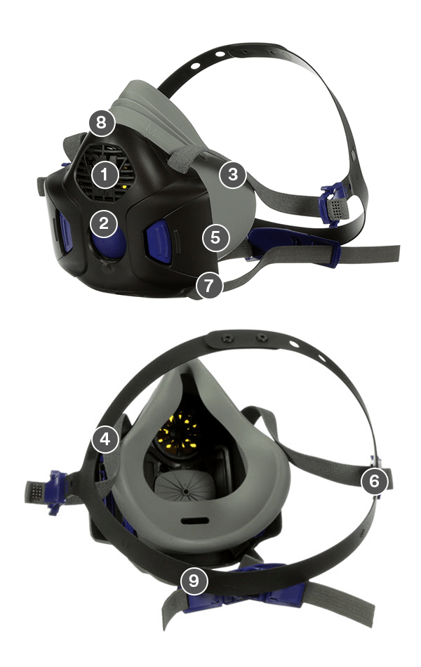 SPI Santé Sécurité, Respirateur à masque complet réutilisable 3M Secure  Click FF-803