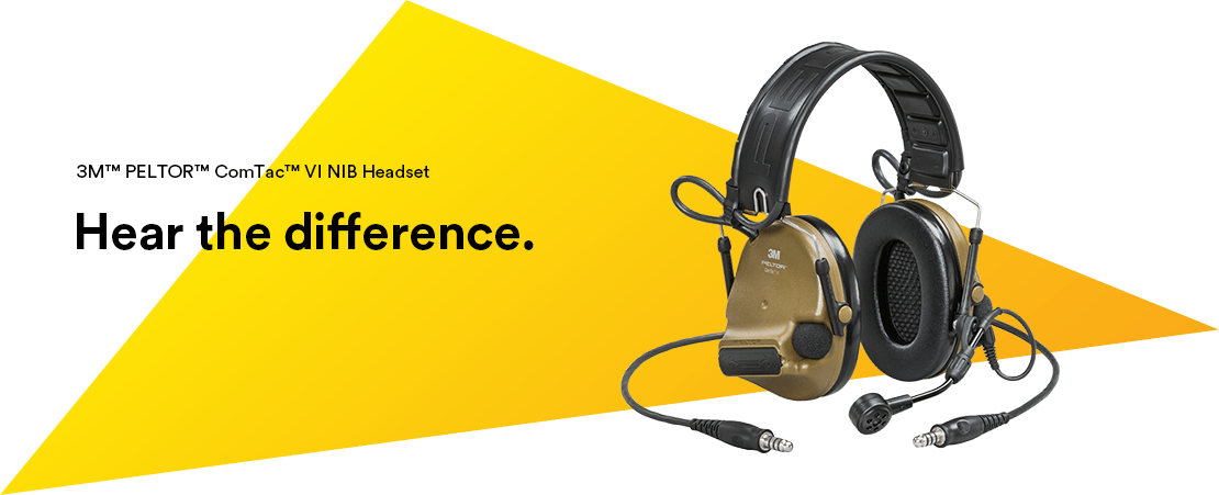 3M™ PELTOR™ ComTac™ VI NIB Headset MT20H682FB-19N CY, Dual DL, Coyote Brown, Headband w/ARC, 10 ea/Case, Restricted | 3M United States 3M™ PELTOR™ ComTac™ VI NIB Headset MT20H682FB-19N CY, Dual DL, Coyote Brown, Headband w/ARC, 10 ea/Case, Restricted | 3M United States