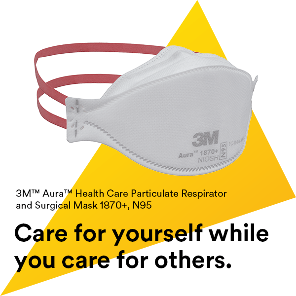 3M Health Care Particulate Respirator and Surgical Mask 1860, 2 Bx, 20Ea/Bx