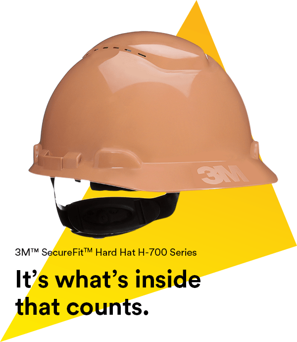 3M™ SecureFit™ Hard Hat H-711SFV-UV,Tan, Vented, 4-Point Pressure